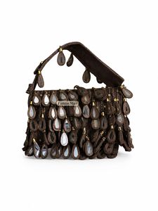 Brown Suede Bohemian Bucket Handbag With Teardrop Tassel Decoration For Women Party Wedding Use - Product Image 4