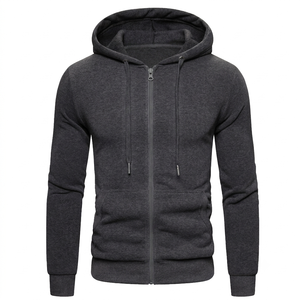 Sweat à capuche zippé respirant pour entraînement intensif, production OEM pour les vêtements de fitness destinés aux acheteurs mondiaux - Product Image 6