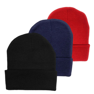OEM Plain Beanie Hat Ribbed Knit <b>Winter</b> <b>Cap</b> Women Men Soft Warm Stretch Skull <b>Cap</b> Wholesale Supplier Hat - Product Image 5