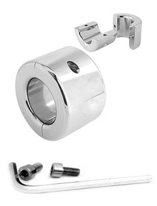 Anneaux scrotaux et péniens en acier inoxydable de poids lourd pour hommes, extenseur de testicules, CBT, anneaux pénis BDSM - Product Image 1