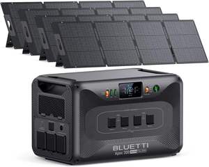 Quality New 300 <b>Solar</b> <b>Generator</b> with 4 200W <b>Solar</b> Panels, 2764.8Wh LFP Battery Backup with 6 3840W AC Outlets - Product Image 1