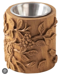 Quemador de Incienso Mubkhar de Madera de Acacia con Incrustaciones de Concha y Cúpula de Vidrio, 100% Natural, Ecológico, para Aromaterapia, Personalizable - Product Image 6