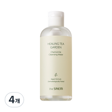Eau nettoyante à la camomille The Saem Healing Tea Garden, lot de 4, 300 ml, liquide à base de plantes, en promotion - Product Image 1