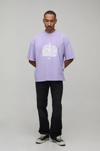 Camiseta de hombre de corte holgado y extragrande, con hombros caídos, de algodón grueso, estilo urbano, informal, para verano, uso diario. - Product Image 6