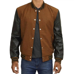 Stonefield Manufacturing Unisex Varsity <b>Jacket</b> 100% Wool Hooded Thick <b>Waterproof</b> Anti-Bacterial Streetwear Style - Product Image 1