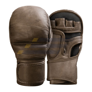 Gants de Sparring MMA Respirants Demi-Doigts en Cuir PU et PVC Personnalisables de Haute Qualité, Meilleures Ventes pour les Salles de Sport - Product Image 5