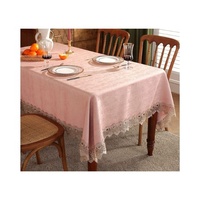 AKSHARA FABRIQUE Luxe Mariage Banquet Crème Brodé en filet Lin Personnalisé Haute Qualité Léger Imperméable Jetable