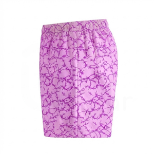 Men's Purple Patterned <b>Shorts</b> 100% Polyester Quick Dry Elastic Waist Casual <b>Swimwear</b> - Product Image 5