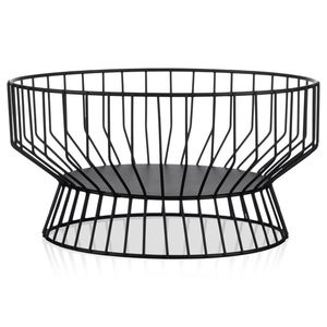 Cesta de frutas de metal hecha a mano por artesanos expertos para almacenamiento decorativo y presentación en la mesa de comedor. - Product Image 6