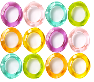 Derniers modèles d'anneaux de serviette en résine multicolores, artisanat rustique pour événements, décoration de table et célébrations - Product Image 1