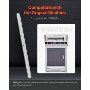 Cuchilla de Repuesto para Guillotina de Papel Profesional G450VS+, Cuchilla de Acero de Alta Resistencia de 503 x 43 x 6 mm para Papel - Product Image 3