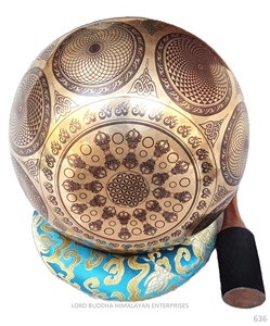 Bols chantants tibétains faits à la main à bas prix utilisés pour le yoga et la méditation fabriqués au Népal - Product Image 4