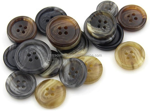 Boutons en résine de haute qualité, écologiques, faits à la main, à dos plat, à 4 trous, pour accessoires vestimentaires - Style noix de coco, fournis par l'usine - Product Image 6