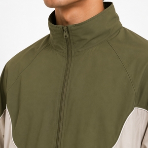 Custom Oversized Sport Jacket Color Blocked Zipper <b>Wind</b> <b>Breaker</b> Men's Thick 100% Nylon Winter Waterproof Eco-Friendly Quick Dry - Product Image 5