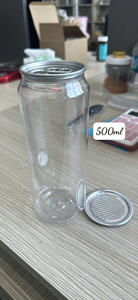 Envase de PET de 500 ml para bebidas con tapas desprendibles, modelo Easy Open End, fabricante OEM de Vietnam, para té con leche. - Product Image 6