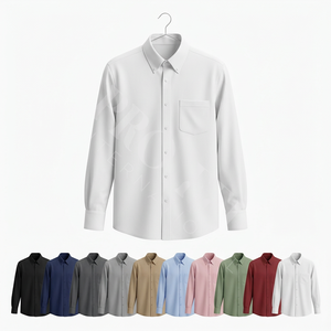 Camisa de Vestir de Manga Corta con Botones, Transpirable, Hecha a Medida, con Bolsillo, Casual, Veraniega, Elegante y Cómoda para Hombre - Product Image 1