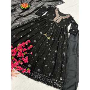 ชุด anarkali ดีไซเนอร์พร้อม pent and dupatta สำหรับงานปาร์ตี้ - Product Image 1
