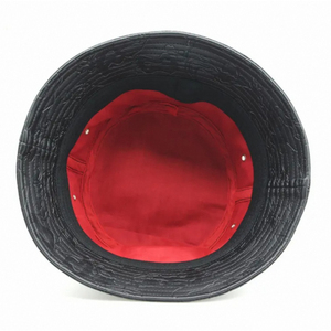 หมวกบักเก็ตหรูหรา ยูนิเซ็กซ์ คุณภาพสูง ปักโลโก้ตามสั่ง หนัง PU - Product Image 3