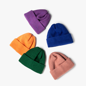 Wholesale Premium Soft Acrylic Classic Beanie Thermal <b>Winter</b> <b>Cap</b> OEM OEM Custom High Stretch Acrylic Classic Beanie Daily - Product Image 3