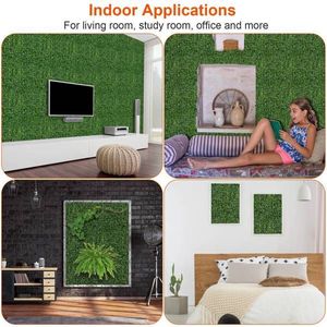 12 pièces de haie artificielle en buis de 23,6x15,75 pouces, écran d'intimité pour balcon, décoration murale, mur végétal - Product Image 5