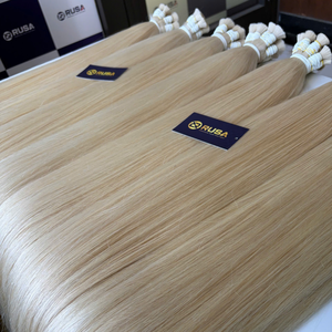 ผมต่อ RUSA แท้จากเวียดนาม ปลายผมหนา  ฟอกสีบลอนด์อ่อน 100 กรัม - Product Image 2