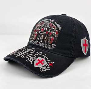 Gorra de Béisbol Unisex Negra con Emblema de Cruz Roja, Impresión por Sublimación, Poliéster Transpirable, Ajustable, Casual, para Adultos, Talla Cuatro - Product Image 1