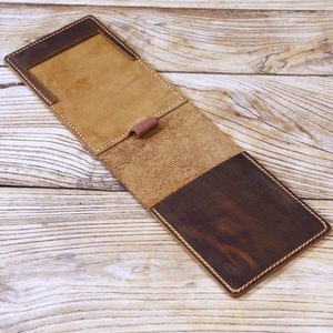 SOSH 4 Carnet de scores en cuir de vachette gaufré, écologique, léger et durable pour le golf (6,5x4) - Product Image 5