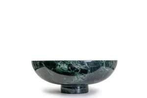 Bols de service décoratifs multifonctionnels en marbre vert moderne pour la maison, la cuisine et la salle à manger, pour le Ramadan et Diwali - Product Image 4