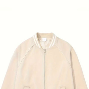 Wholesale Custom Size Women's Letterman Jacket Sustainable Breathable Knitted Cotton Filled Letterman Jackets - Product Image 6