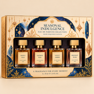 Coffret Cadeau Unisexe Eau de Parfum OEM/ODM 4x30ml Format Échantillon Personnalisable Vaporisateur de Parfum Marque Privée Vente en Gros - Product Image 1