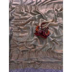 Sari de diseñador con impresionante vestido de carrera Jarkhan Diamond - Product Image 3