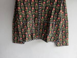 Veste en coton à imprimé floral pour femme, col en V, manches chauve-souris, style Prairie Chic, respirante, idéale pour l'été, cadeau pour elle - Product Image 4