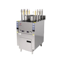 Marmite à nouilles électrique commerciale automatique à 6 têtes en acier inoxydable 12KW, cuisson rapide, pour restaurant, vente en gros, usine chinoise