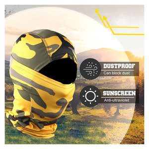 Masque facial intégral tactique pour hommes, cagoule, masque facial souple, couvre-visage respirant, protection extérieure, coupe-vent, anti-poussière - Product Image 5