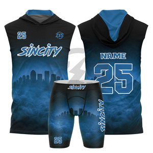 Uniforme de Compresión con Capucha para Fútbol Americano, Diseño Personalizado, Transpirable, de Poliéster y Spandex, para Niños - Product Image 1