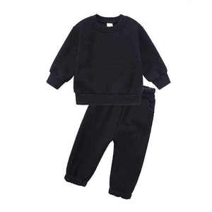 Ensemble de survêtement premium pour enfants 2026 – Sweat-shirt et pantalon de jogging en polaire douce rose, menthe et lavande pour tout-petits garçons et filles HD - Product Image 6