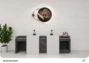 Elegantes azulejos de porcelana mate rústica de primera calidad, tamaño 600x1200, formato grande para decoración de interiores. - Product Image 2