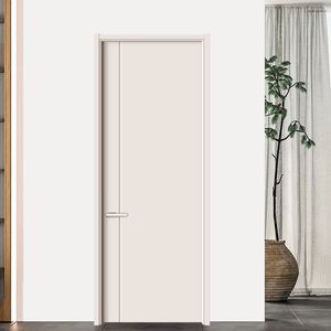 Porte en bois MDF massif, insonorisée, imperméable, en polymère, style moderne, personnalisable, pour usage scolaire et commercial - Product Image 1