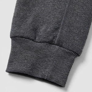 <b>Men's</b> Gray Cotton Flat Sweatpants Elastic Drawstring Casual <b>Joggers</b> Breathable Heavyweight Knitted Mid Waist Autumn OEM Service - Product Image 5