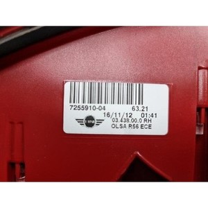 Luz Trasera Derecha Usada para Mini Hatch 725591004 - Product Image 3