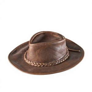 Sombreros Vaqueros Clásicos de Cuero Genuino, Precio de Fábrica, Ecológicos, Duraderos, Unisex, Casuales, para Viajes, Playa, Ciclismo - Product Image 6