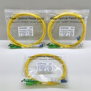 สายแพทช์ไฟเบอร์ออปติกแบบ Single Mode Dual Fiber G652D 3.0 มม. สีเหลือง ปลอกหุ้ม LSZH หัวต่อ SC APC เป็น LC UPC ความยาว 3 เมตร ราคาโรงงาน - Product Image 6