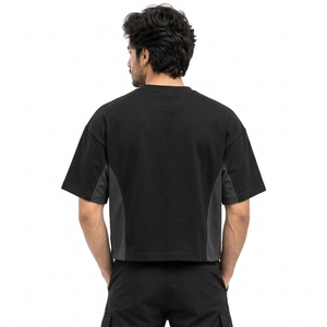 Camiseta Corta para Hombre, Corte Cuadrado, Tela de Algodón Premium, Ajuste Holgado, Diseño Moderno de Ropa Urbana, Fabricante Mayorista - Product Image 2