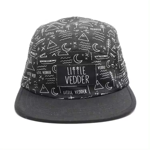 หมวกแก๊ป 6 แผง ปรับขนาดได้ ลายโลโก้แบบกำหนดเอง ขอบแบน ผ้าคอตตอนทวิล สำหรับกีฬา แฟชั่นกลางแจ้ง สไตล์สตรีท - Product Image 2