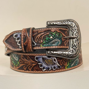 เข็มขัดหนังวัวแท้ปรับระดับได้เกรดสูงสำหรับผู้ชายและผู้หญิง - Product Image 4