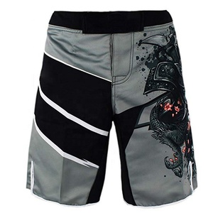New Arrival Solid Color <b>Men</b> MMA <b>Shorts</b> <b>for</b> Adult OEM Service Wholesale Custom Made Front Logo Breathable Quick Dry - Product Image 1