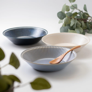 Albee 225 <b>Ceramic</b> Porcelain Deep <b>Plate</b> Japandi Style - Product Image 1
