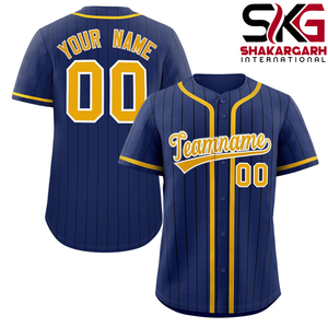 Camiseta de béisbol con rayas rosas, camiseta personalizada de softbol con botones, nombre del equipo, número del jugador, ropa deportiva - Product Image 2