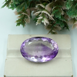 Pierre précieuse améthyste naturelle de forme ovale, 26,20 carats, pierre non montée - Product Image 4