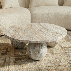 Trending Round Onyx Coffee Table Luxury Natural Stone Center Table For Premium Living Room Furniture - Product Image 5